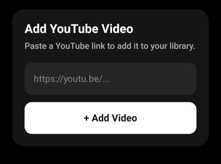Safe-Tube add video URL feature